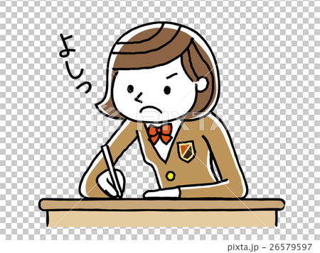 勉強する女子学生 26579597