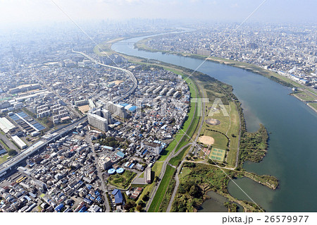 大阪府守口市、門真市を空撮 26579977