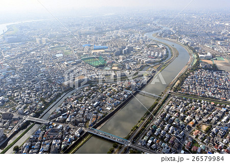 大阪府、摂津市を空撮 26579984