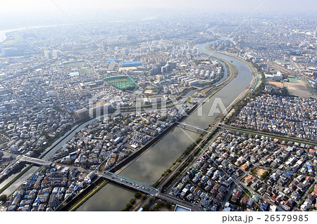 大阪府、摂津市を空撮 26579985