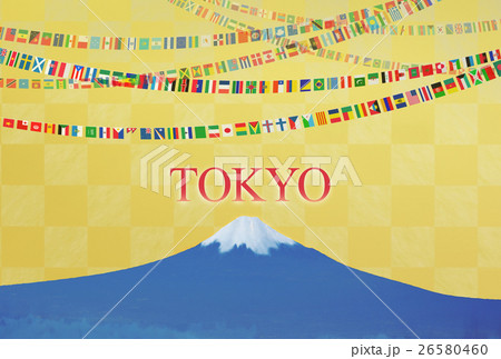 金箔とガーランド_富士山 26580460