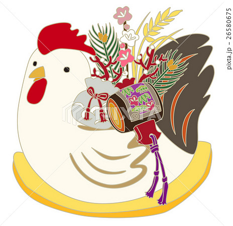 酉の置物　おめでた背負いver 26580675