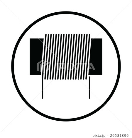 Inductor coil icon 26581396