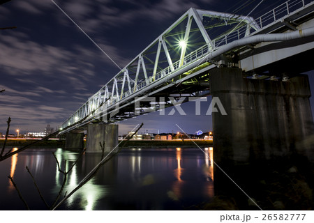 夜の鉄橋 夜の鉄橋 26582777