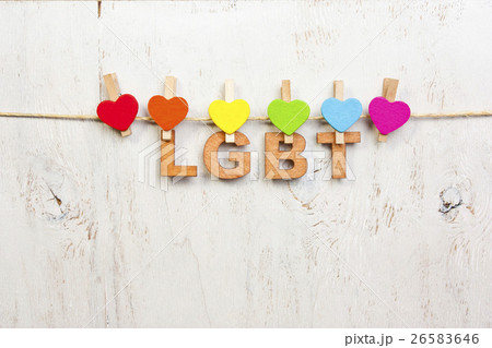 LGBT rainbow and hearts LGBT rainbow and hearts 26583646
