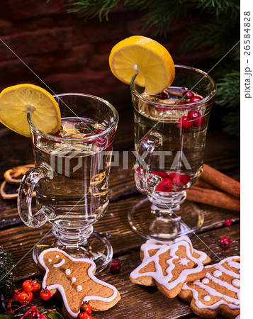 Christmas mug decoration lemon slice and plate Christmas mug decoration lemon slice and plate 26584828
