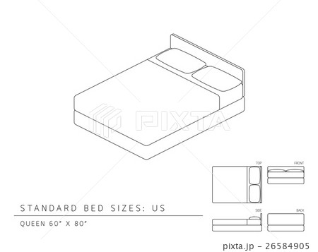 Standard bed sizes of us 26584905