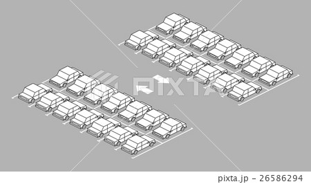 Car park full with arrow on road 26586294
