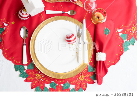 Christmas golden plate 26589201