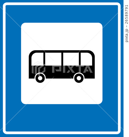 Bus Stop Sign Traffic Road Signのイラスト素材