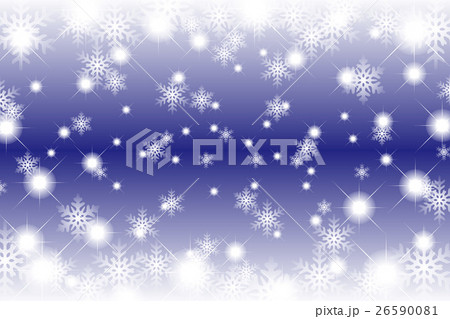 背景素材壁紙 雪の結晶 光 キラキラ 輝き 冬景色 クリスマス 空 イルミネーション デコレーションのイラスト素材