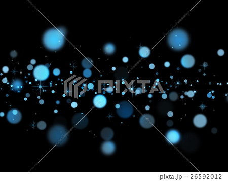キラキラ黒背景 青 のイラスト素材 26592012 Pixta