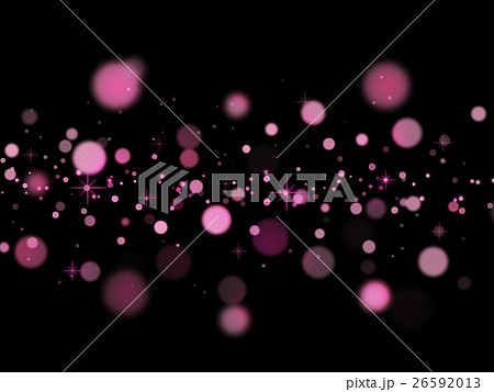 キラキラ黒背景 ピンク のイラスト素材