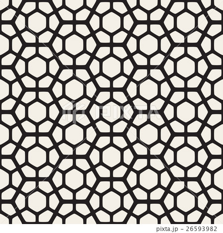 Vector Seamless Black And White Geometric Hexagon Vector Seamless Black And White Geometric Hexagon 26593982
