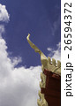 Gable apex on the roof of Thai temple . 26594372