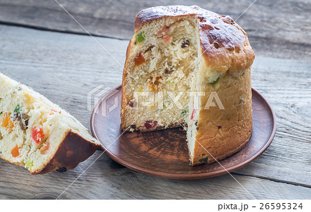 Panettone with dried fruits Panettone with dried fruits 26595324