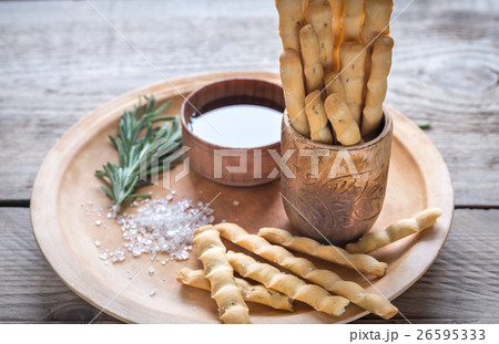 Rosemary breadsticks with ingredients Rosemary breadsticks with ingredients 26595333