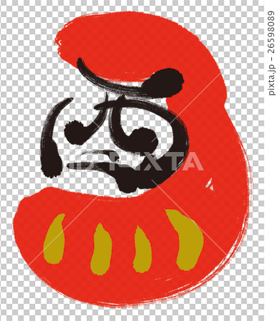 New Year's Card material Rooster Daruma New Year's Card material Rooster Daruma 26598089