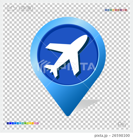アイコン 飛行場 のイラスト素材