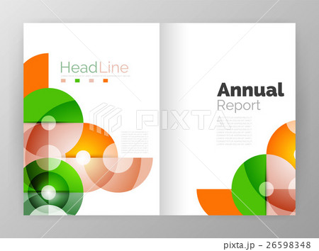 Transparent circle composition on business annual Transparent circle composition on business annual 26598348