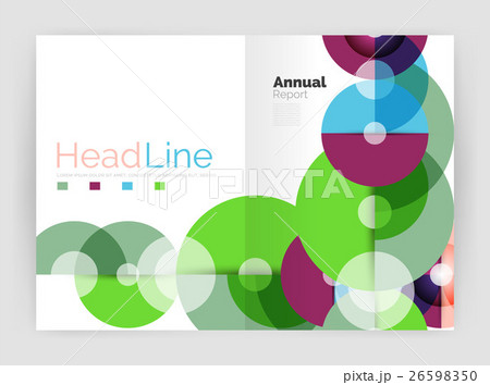 Circle annual report templates, business flyers 26598350