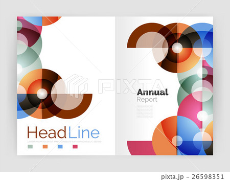 Transparent circle composition on business annual 26598351