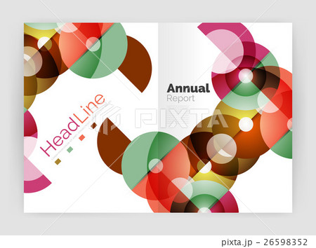 Transparent circle composition on business annual 26598352