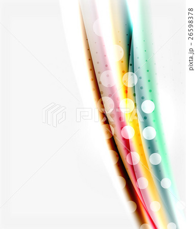 Shiny color lines on white background - motion Shiny color lines on white background - motion 26598378