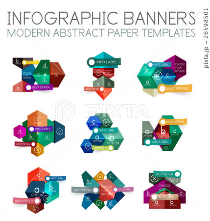 Abstract infographic geometric templates Abstract infographic geometric templates 26598501