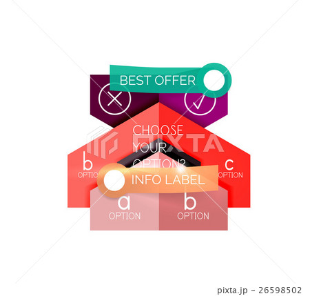 Abstract infographic geometric templates 26598502