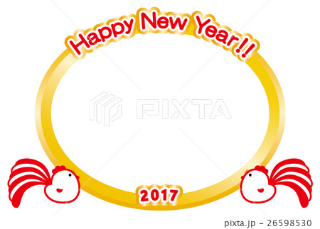 フォトフレーム 年賀状2017 HappyNewYear にわとり フォトフレーム 年賀状2017 HappyNewYear にわとり 26598530