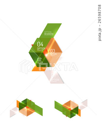 Set of abstract geometric paper graphic layouts Set of abstract geometric paper graphic layouts 26598708