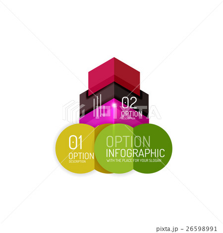 Abstract background, geometric infographic option 26598991