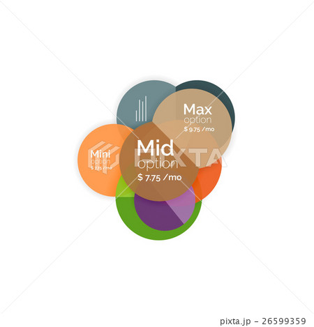 Business circle infographic banner template 26599359