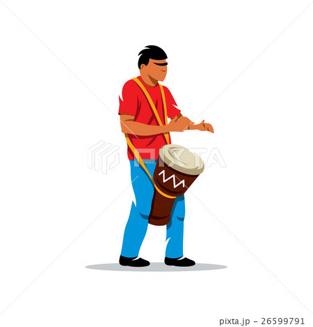 Vector Man playing the Drum.  26599791
