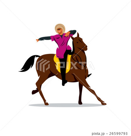 Vector North Caucasus rider  26599793