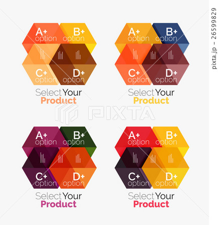 Geometric paper business infographics layouts Geometric paper business infographics layouts 26599829