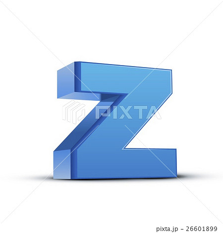 lowercase blue letter Z - Stock Illustration [26601899] - PIXTA