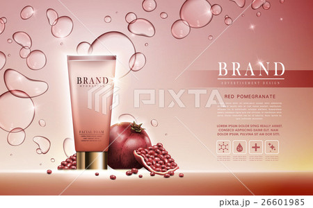 pomegranate facial foam ad 26601985