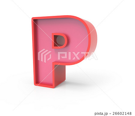 red block letter P 26602148