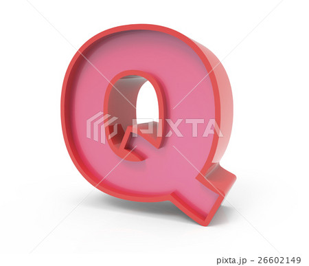 red block letter Q 26602149