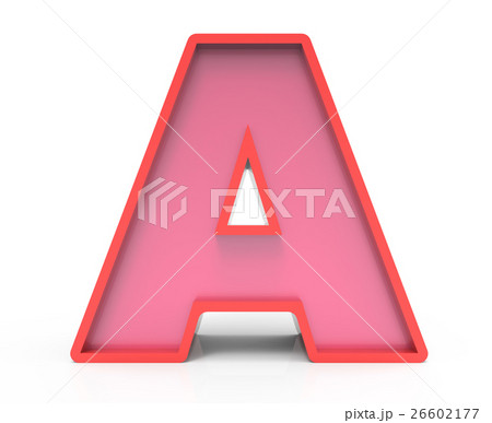 red block letter A red block letter A 26602177