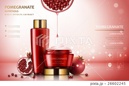 Pomegranate cream ads 26602245