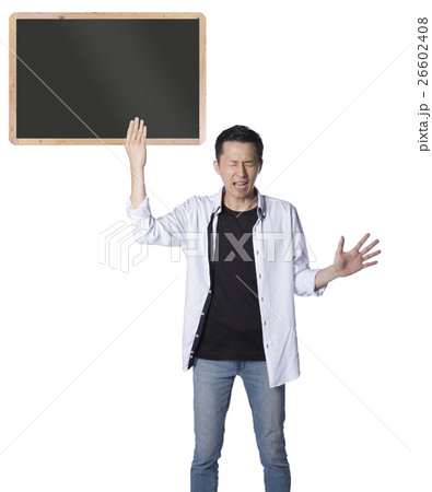 man pulling a big blackboard man pulling a big blackboard 26602408