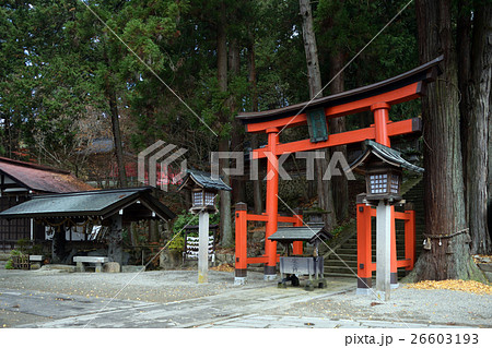 高山市　日枝神社の鳥居　映画　君の名は　糸守町神社のモチーフ 26603193