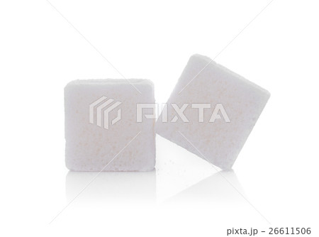sugar cube on white background sugar cube on white background 26611506