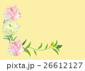 pink flowers frame or border  background vector il 26612127
