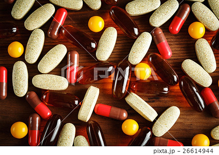 Organic dietary treatment, vitamin capsules Organic dietary treatment, vitamin capsules 26614944
