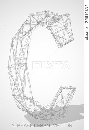 Vector illustration of a Pencil sketched C. Hand 26616835