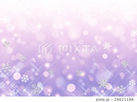 雪の結晶背景 紫のイラスト素材